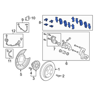 Acura OE - Rear Disc Brake Pad Set