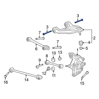 Acura OE - Front Suspension Control Arm Bolt