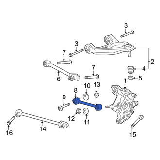 Acura OE - Rear Lower Suspension Trailing Arm