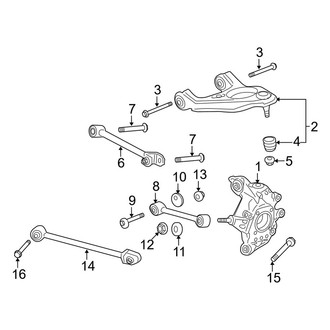 Acura OE - Rear Suspension - Suspension Components (AWD)