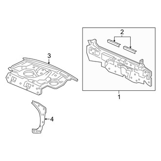 Acura OE - Rear Body & Floor - Rear Body (FWD)
