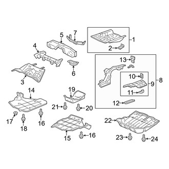 Acura OE - Rear Body & Floor - Exterior Trim
