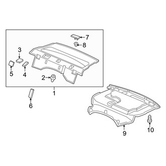 Acura OE - Rear Body & Floor - Interior Trim (Package Tray)