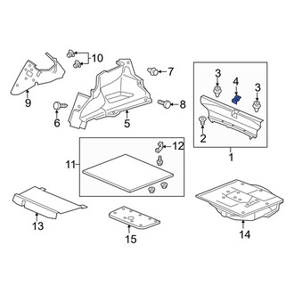 Acura OE - Rear Body Panel Trim Panel Cap
