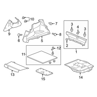 Acura OE - Rear Body & Floor - Interior Trim (Trunk Compartment)
