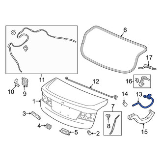 Acura OE - Rear Left Deck Lid Hinge