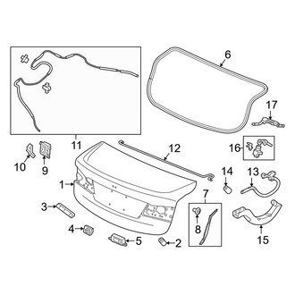 Acura OE - Trunk Lid - Lid & Components