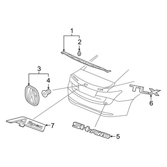 Acura OE - Trunk Lid - Exterior Trim