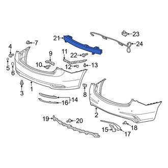 Acura OE - Rear Bumper Impact Bar