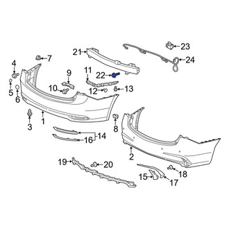 Acura OE - Bumper Impact Bar Bolt
