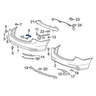 Acura OE - Right Bumper Cover Bracket