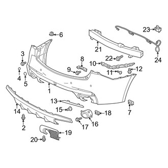 Acura OE - Rear Bumper - Bumper & Components