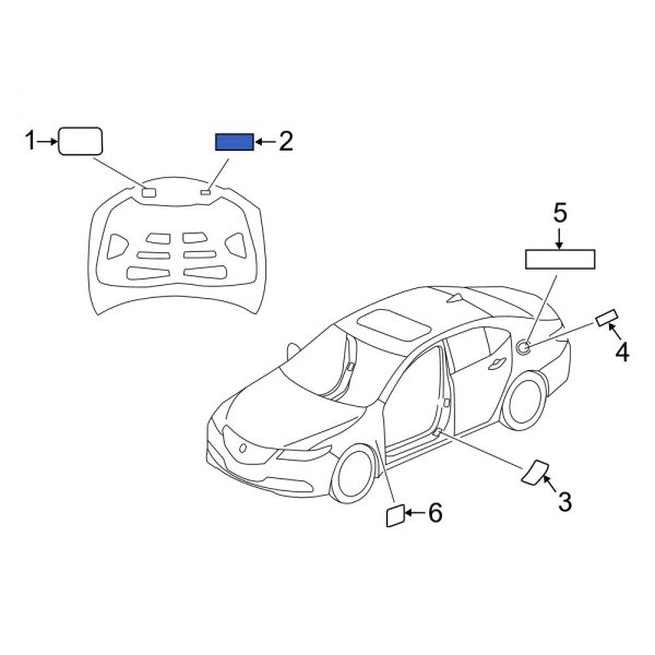 A/C System Information Label