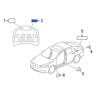 Acura OE - A/C System Information Label