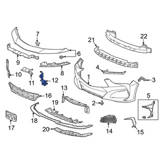 Acura OE - Front Right Radiator Support Air Duct