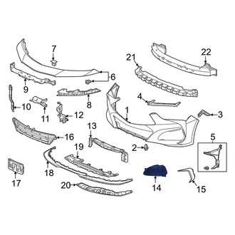 Acura OE - Front Left Fog Light Trim
