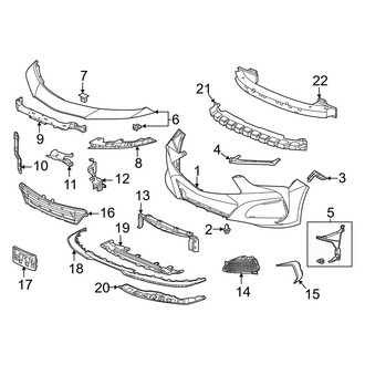 Acura OE - Front Bumper & Grille - Bumper & Components (Type S)