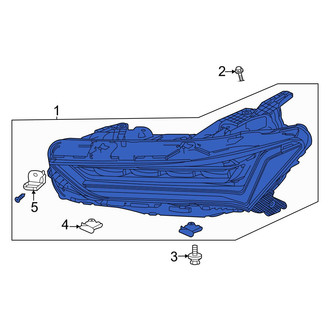 Acura OE - Front Left Headlight Assembly