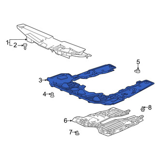Acura OE - Front Radiator Support Splash Shield