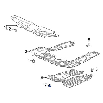 Acura OE - Radiator Support Splash Shield Bolt