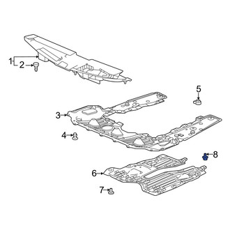 Acura OE - Radiator Support Splash Shield Bolt