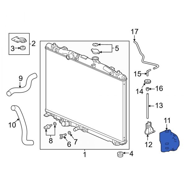 Engine Coolant Reservoir