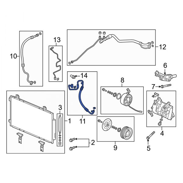 A/C Refrigerant Discharge Hose