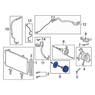 Acura OE - A/C Compressor Clutch Pulley