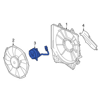 Acura OE - A/C Condenser Fan Motor