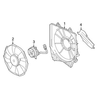 Acura OE - Air Conditioner & Heater - Condenser Fan (2.0L)