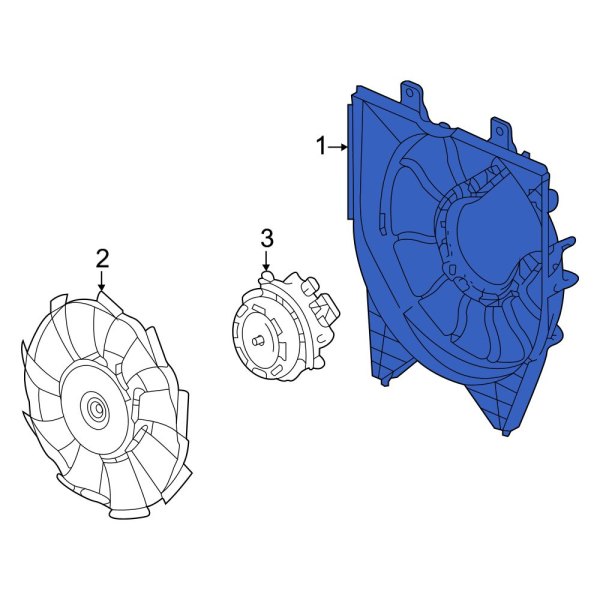 A/C Condenser Fan Shroud