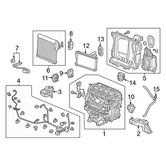 Acura OE - Air Conditioner & Heater - Evaporator Components
