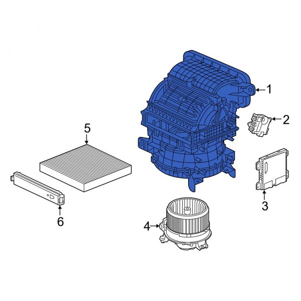 HVAC Blower Case Assembly