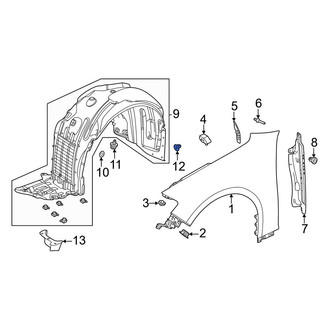 Acura OE - Fender Liner Retainer