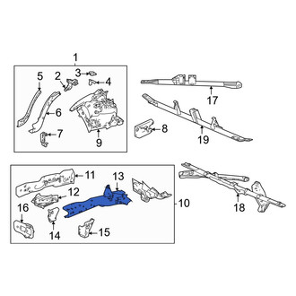 Acura OE - Rear Left Frame Side Member