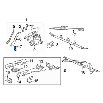 Acura OE - Front Left Frame Side Member Reinforcement
