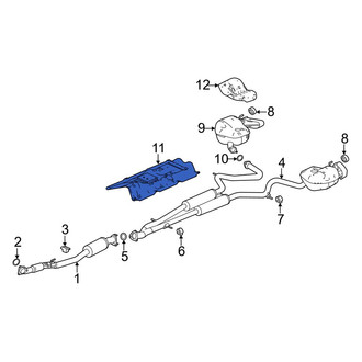 Acura OE - Center Floor Pan Heat Shield