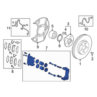 Acura OE - Front Left Disc Brake Caliper