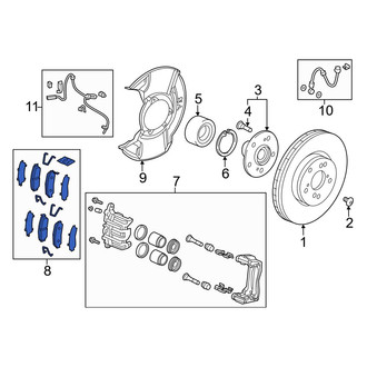 Acura OE - Front Disc Brake Pad Set