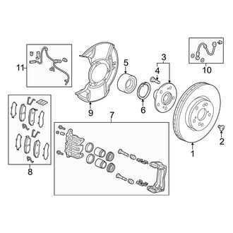 Acura OE - Front Suspension - Brake Components