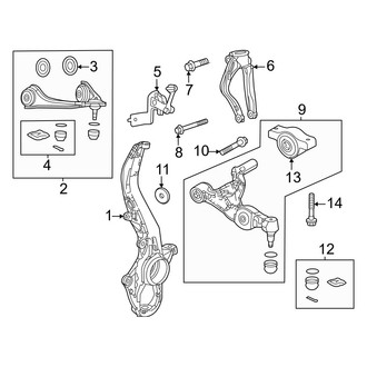 Acura OE - Front Suspension - Suspension Components