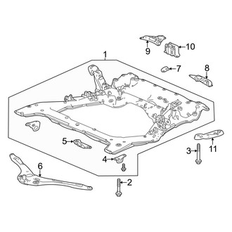 Acura OE - Front Suspension - Suspension Mounting