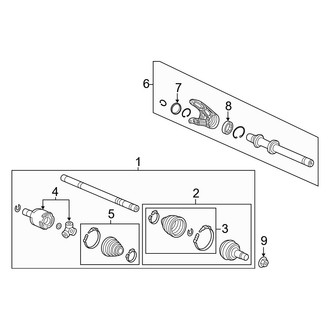 Acura OE - Front Suspension - Drive Axles