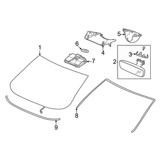 Acura OE - Windshield - Reveal Moldings (Type S)