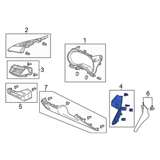 Acura OE - Left Inner Instrument Panel Pad