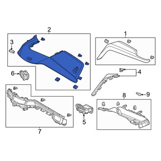 Acura OE - Right Upper Instrument Panel Pad