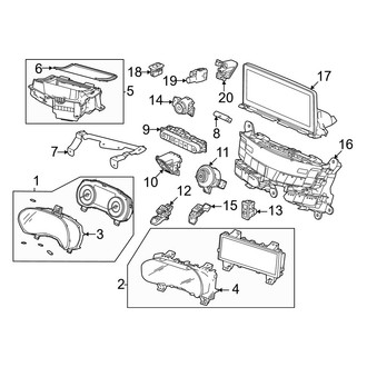Acura OE - Instrument Panel - Cluster & Switches