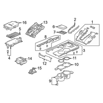 Acura OE - Center Console (Front Section)