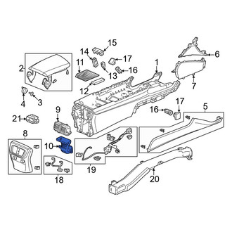 Acura OE - Center Rear Instrument Panel Air Duct