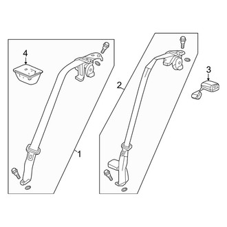Acura OE - Restraint Systems - Rear Seat Belts
